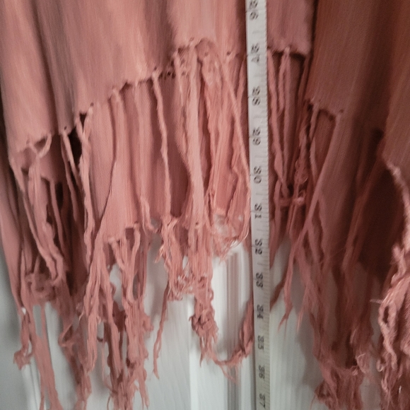 Boho Poncho Style Knitted Top with Tassels - Picture 3 of 11